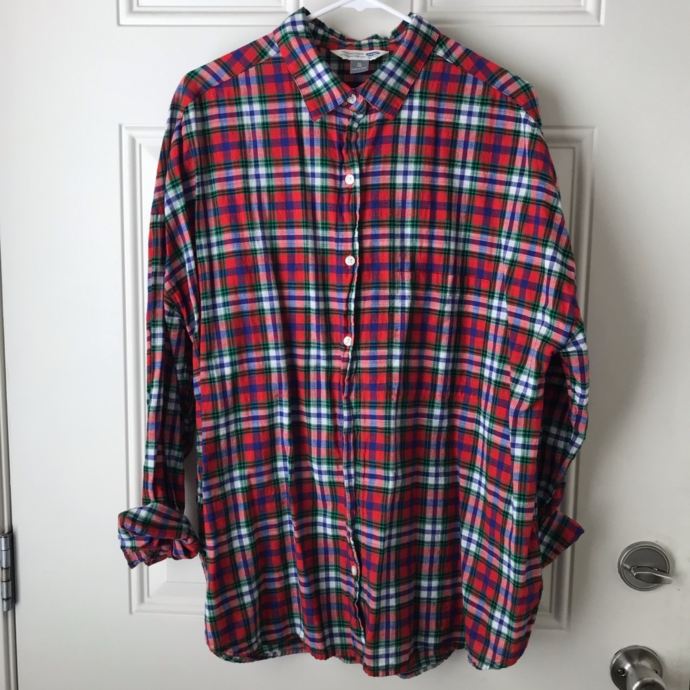 Holiday Plaid Top